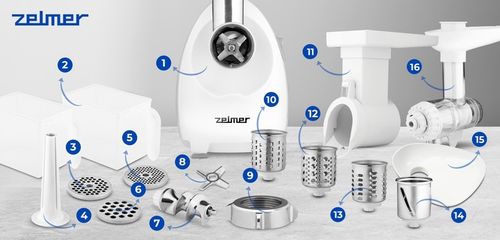 MASZYNKA DO MIELENIA MIĘSA ZELMER SZATKOWNICA WYCISKARKA WOLNOOBROTOWA na Arena.pl