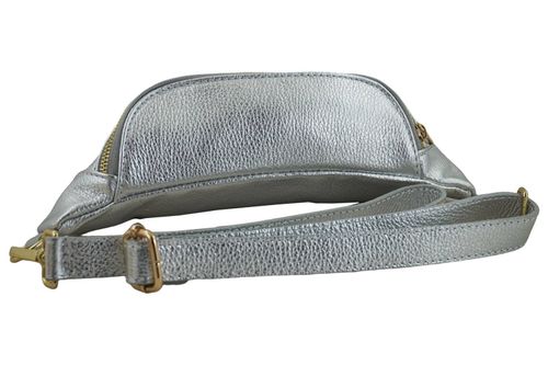 Modna torebka nerka metalizowana - Srebrna na Arena.pl