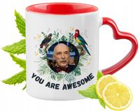 Korwin Kubek Czerwony Z Uszkiem W Kształcie Serca Na Prezent