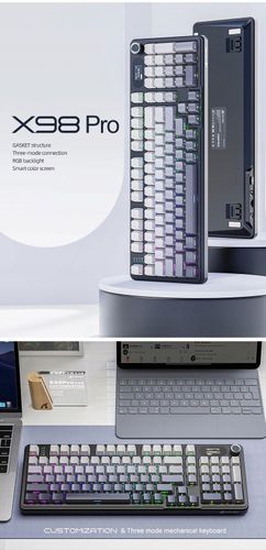 Klawiatura Attack Shark X98PRO Wireless Full-size layout gradient na Arena.pl