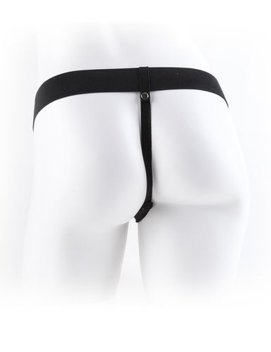 Męska Duża Proteza Penisa Z Wibracją - Fetish 11'' Vibrating Hollow Strap-On na Arena.pl