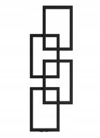 Grzejnik dekoracyjny MANTRA IV 1280x450 CZARNY MAT