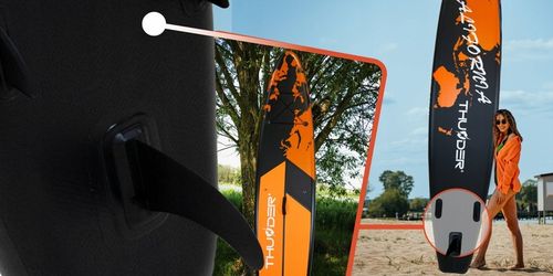 OGROMNA 365CM deska SUP dmuchana WYTRZYMAŁA siedzisko ZESTAW Thunder na Arena.pl