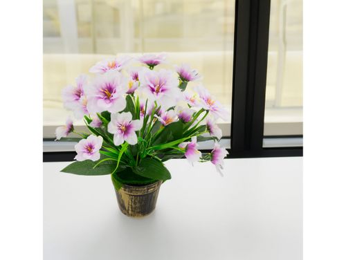 Kwiaty rośliny sztuczne w doniczce jak żywe 30cm kwiat ozdoba dekoracja na Arena.pl