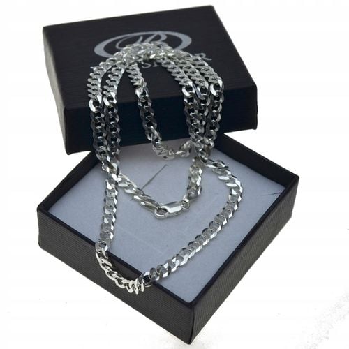 Męski łańcuszek srebrny Pancerka 70cm SREBRO 925 na Arena.pl