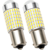 2X BARDZO MOCNE ŻARÓWKI LED P21W BA15s WSTECZNE COFANIA DRL CANBUS ZIMNE