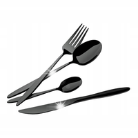 Zestaw Sztućce Berlinger Haus Shiny black dla 6 osób BH-3063