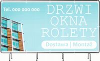 BANER REKLAMOWY 200x100cm projekt w cenie DRZWI OKNA ROLETY DOSTAWA MONTAŻ