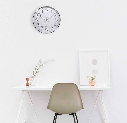 Zegar Ścienny Srebrny 30 Cm Nowoczesny Cichy na Arena.pl