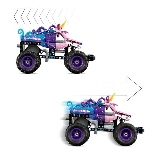 LEGO Technic 42220 MONSTER JAM SPARKLE SMASH Z NAPĘDEM TYPU PULL-BACK na Arena.pl