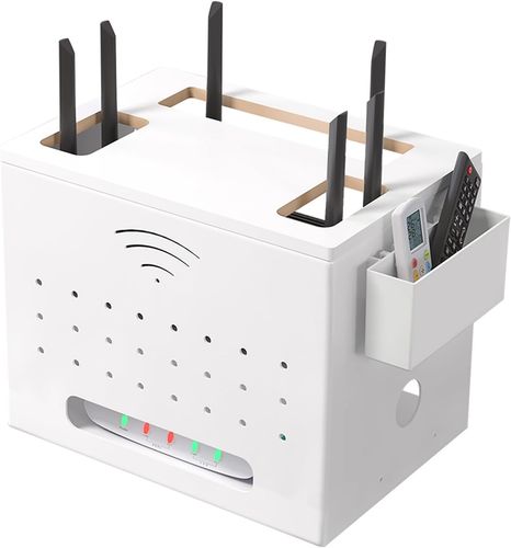 Skrzynka na router i modem Catekro z zarządzaniem kablami biała na Arena.pl