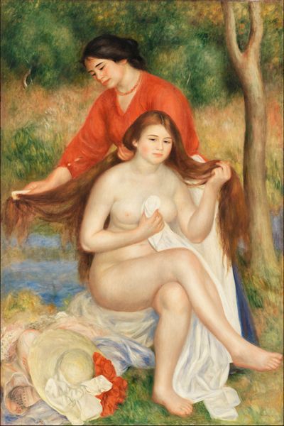 Bather and Maid, Pierre-Auguste Renoir - plakat 30x40 cm zdjęcie 1