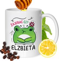 Kubek Dla Elżbiety Koleżanki Przyjaciółki Prezent Z Nadrukiem Biały 330Ml