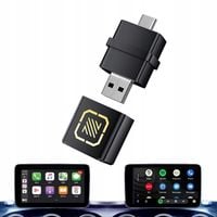 BEZPRZEWODOWY ADAPTER ANDROID AUTO CARPLAY 2 W 1 PLUG AND PLAY MINI CAR AI