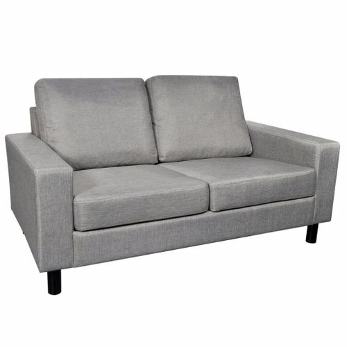 Sofa 2-Osobowa, Materiałowa, Jasnoszara na Arena.pl