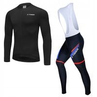 Getry Spodnie Rowerowe Bluza Ocieplany Zestaw Męski Z Wkładką Żelową 3XL