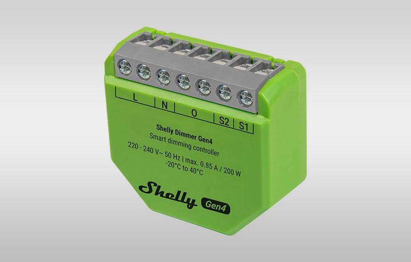 Shelly Dimmer Gen4 Ściemniasz Dimmer Wi-Fi Bluetooth Zigbee Matter zdjęcie 8
