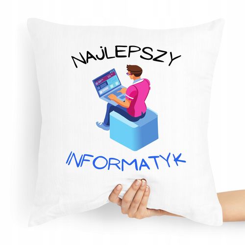 Poduszka Prezent Dla Informatyka Programisty Z Nadrukiem Ze Zdjęciem na Arena.pl