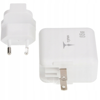 Ładowarka sieciowa T-PHOX MEGA T-PP09 GAN PD 65W USB/USB-C WHITE