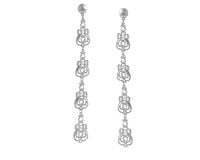 posrebrzane, ażurowe kolczyki (p22/vip/65ag)