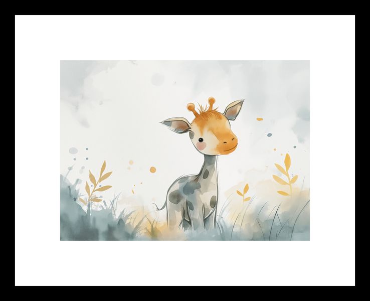Plakat 18x13cm Mała Żyrafka zdjęcie 3