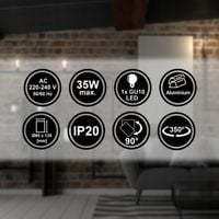 2 x OPRAWA HALOGENOWA LED SUFITOWA SPOT LAMPA KINKIET
