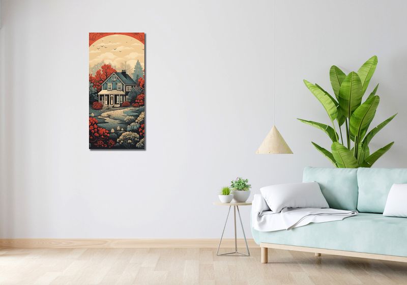 Obraz 40x90cm Idylla Rustykalna zdjęcie 2