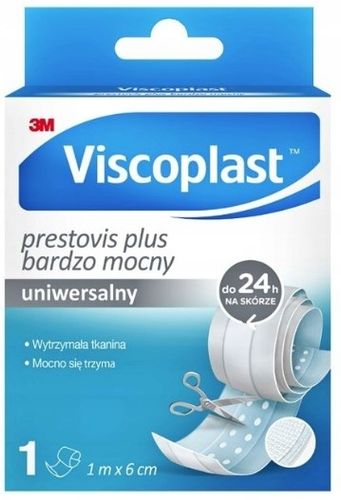Plastry opatrunkowe Viscoplast Prestovis Plus 6cm x 1M do cięcia x 3 SZT na Arena.pl
