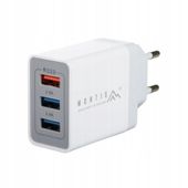Ładowarka sieciowa 3 porty USB 1xQuickCharge 3.0