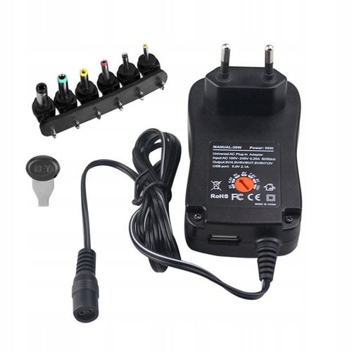 ZASILACZ UNIWERSALNY REGULOWANE NAPIĘCIE WYJŚCIOWE WYMIENNE KOŃCÓWKI na Arena.pl