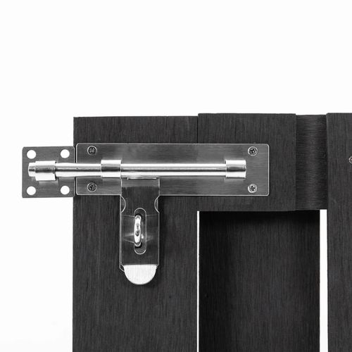 Furtka ogrodowa, WPC, 100 x 60 cm, szara na Arena.pl