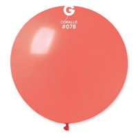 Balon pastelowy koralowy #078, 80 cm 1 szt.