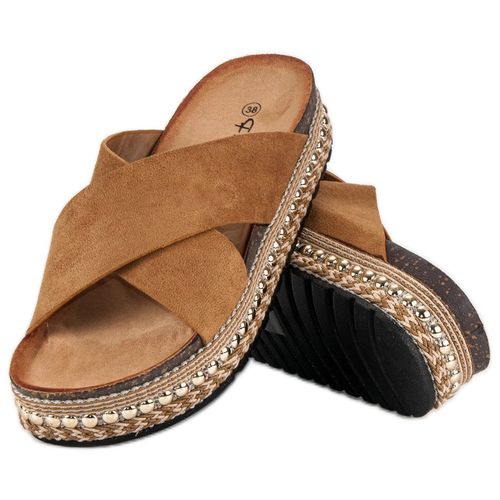 Camelowe klapki boho r.41 na Arena.pl