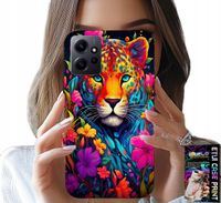 ETUI DO XIAOMI NOTE 12 4G - KWIECISTE WZORY TYGRYS TYGRYSEK + FOLIA