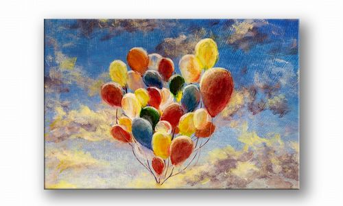 OBRAZ NA PŁÓTNIE 007 Balony 30x20cm na Arena.pl