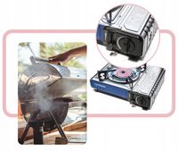 KUCHENKA TURYSTYCZNA TIROSS TS-266 SREBRNA 1650 W + 4 x BUTLE GAZOWE TS700