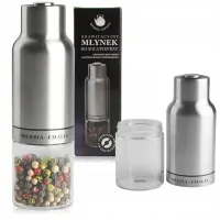 MŁYNEK GRAWITACYJNY CERAMICZNY DO MIELENIA SOLI PIEPRZU PRZYPRAW SZKLANY