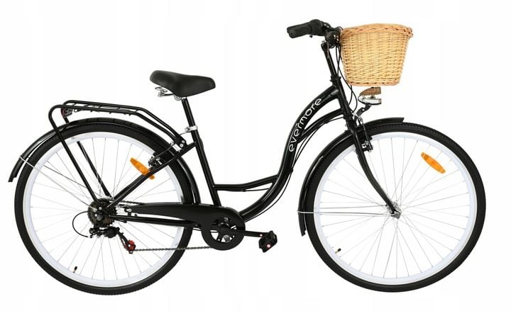 DAMSKI ROWER MIEJSKI 28 EVERMORE 7 SHIMANO CZARNY zdjęcie 1