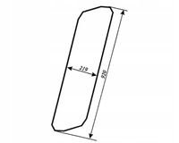 Szyba boczna prawa - bok prawy do ładowacza Fortschritt T174-2