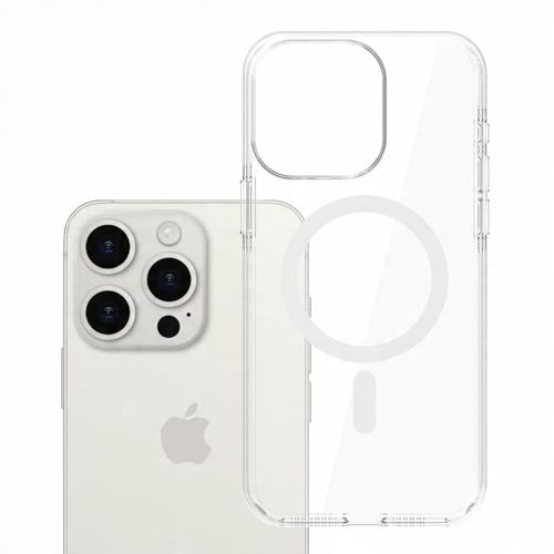 Nieżółknące etui MagSafe na tył do iPhone 15 Pro Max 3mk EverClear Mag Case na Arena.pl