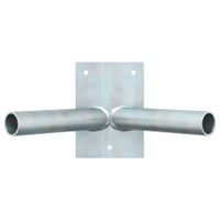 Uchwyt na maszt flagowy Srebrny 11.5 x 7.5 cm Stal