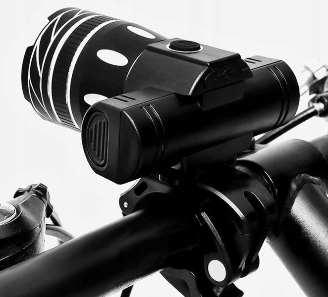 LAMPKA ROWEROWA T6 USB + TYŁ zdjęcie 2