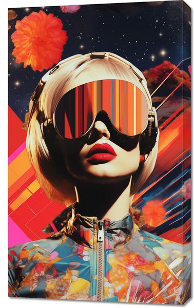Obraz 60x100cm Retrofuturystyczna Muza zdjęcie 1