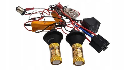 KIERUNKOWSKAZY LED PY21W BAU15S 1156 DRL ŚWIATŁA DZIENNE 2w1 ULTRA MOCNE na Arena.pl