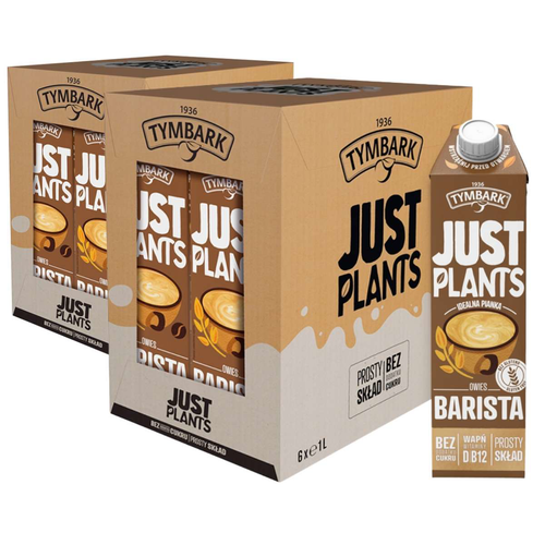 Tymbark Just Plants Owies Barista 1 l x 12 sztuk na Arena.pl