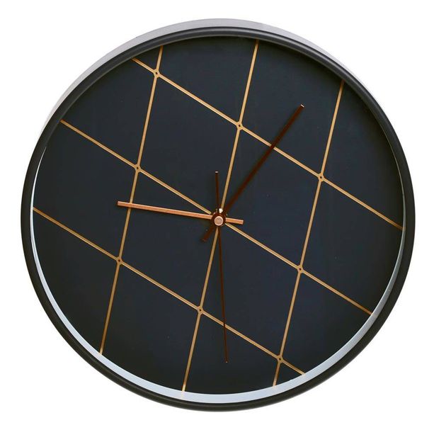 Zegar czarny nowoczesny zdjęcie 1