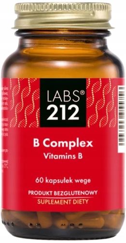 B Complex Labs212 60 kaps. Zmęczenie Prawidłowy stan błon śluzowych Biotyna na Arena.pl