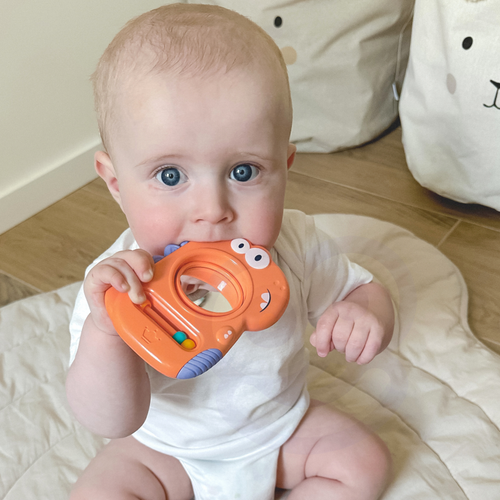 GRYZAK SENSORYCZNY DINO Z LUSTERKIEM na Arena.pl