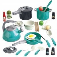 ZESTAW GARNKÓW I AKCESORII DO DZIECIĘCEJ KUCHNI GARNKI DO ZABAWY DLA DZIECI