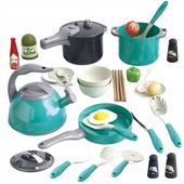 ZESTAW GARNKÓW I AKCESORII DO DZIECIĘCEJ KUCHNI GARNKI DO ZABAWY DLA DZIECI